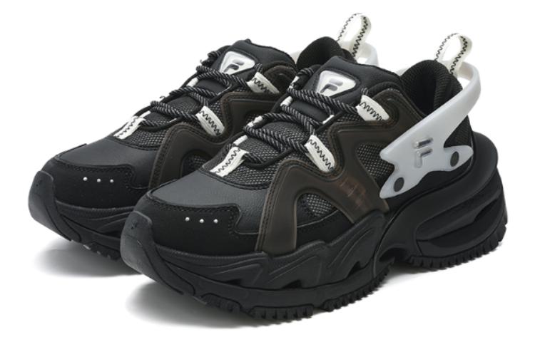 (WMNS) FILA FUSION ARMOUR Sneakers 'Black White' T12W341107FBK