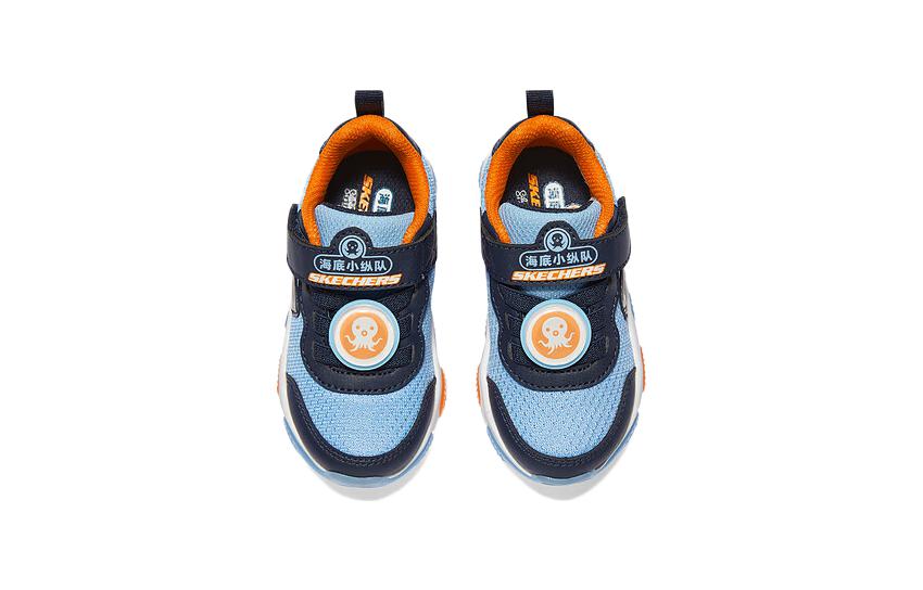 (TD) Skechers Running Sneakers 'Light Blue Navy Orange' 407109N-NVMT