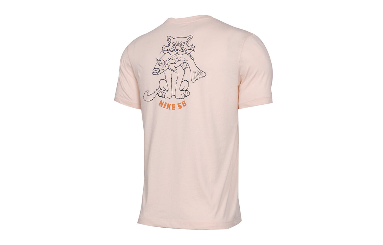 Nike Skateboard Subject Short Sleeve Washed coral red BV8194-664