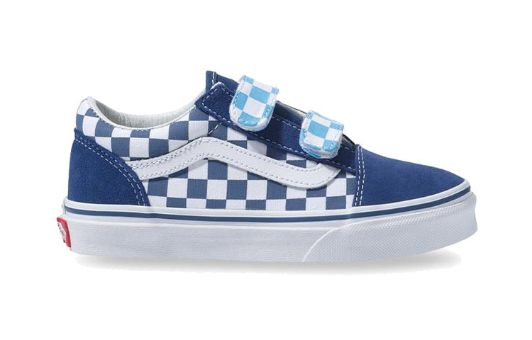 (PS) Vans Old Skool Checkerboard 'Blue White' VNA38HDVDX