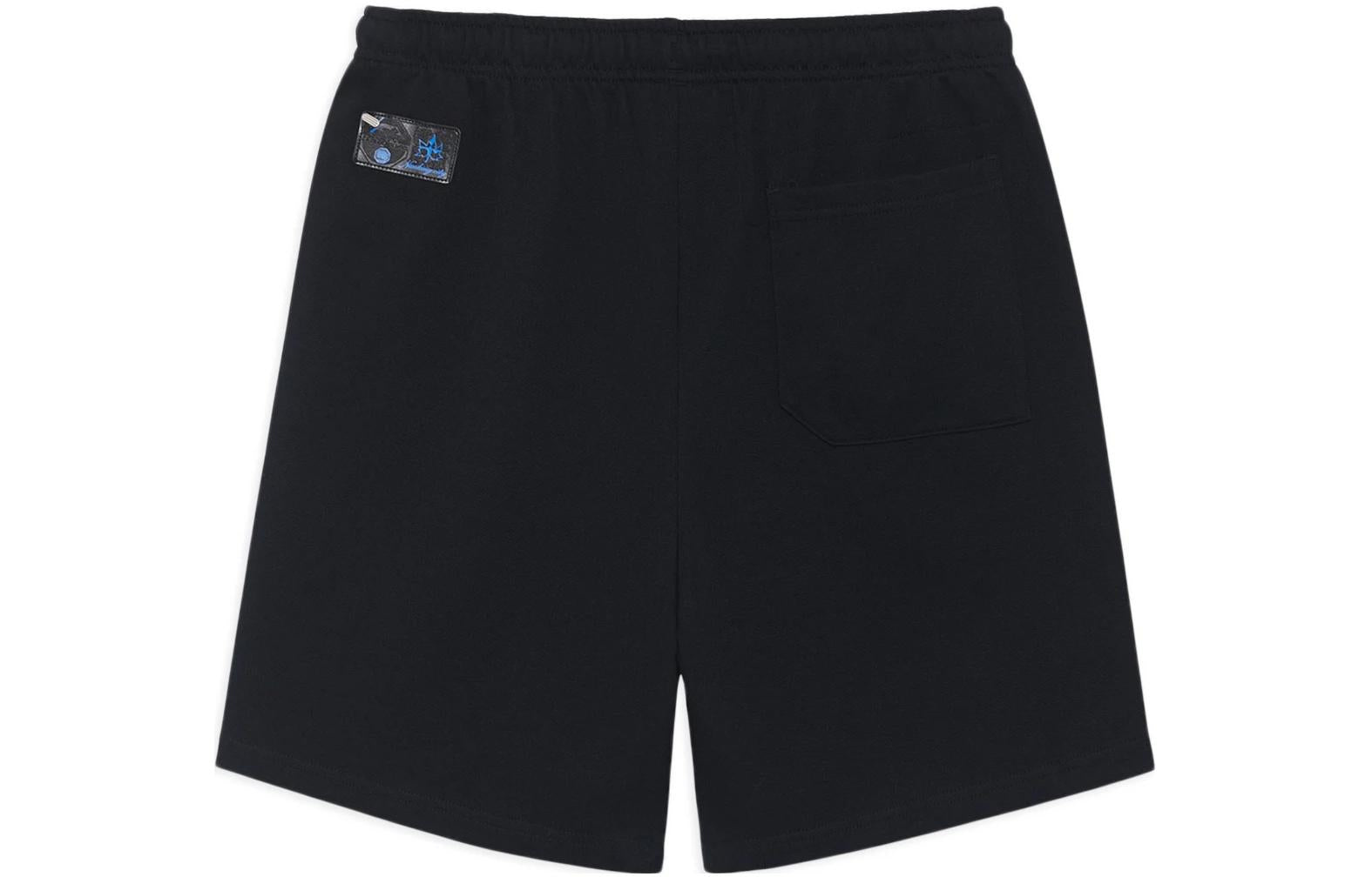 Li-Ning BadFive Graphic Shorts 'Black Blue' AKSSB51-2