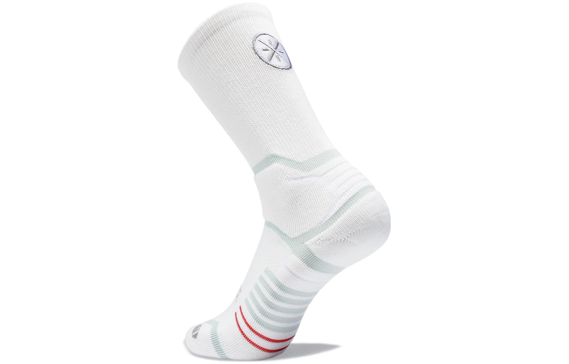 Li-Ning Way Of Wade Mid Cut Basketball Socks 'White' AWLT063-2