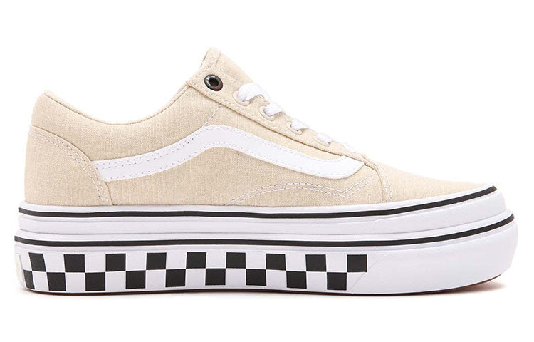 Vans Old Skool Low Tops Casual Skateboarding Shoes Beige White VN0A4UUNA1R