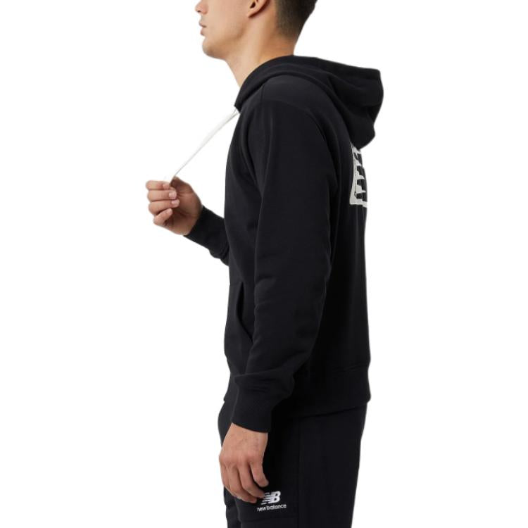 New Balance Essentials Fleece Hoodie Asia Sizing 'Black' MT23511-BK