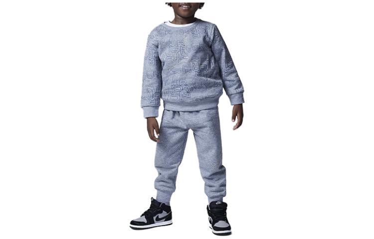 (TD) Air Jordan Take Flight Crewneck Sweatshirt and Joggers 'Grey' FV5905-091