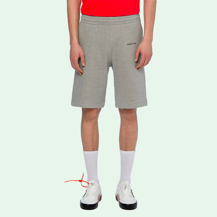 Off-White Basic Printing Small Logo Shorts Gray OMCI006S19D250220710