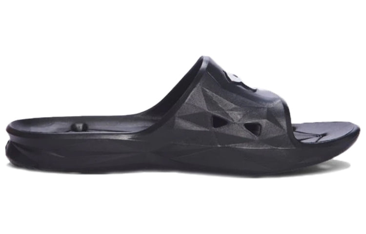 Under Armour Locker 3 Slides 'Black Silver' 1287325-001