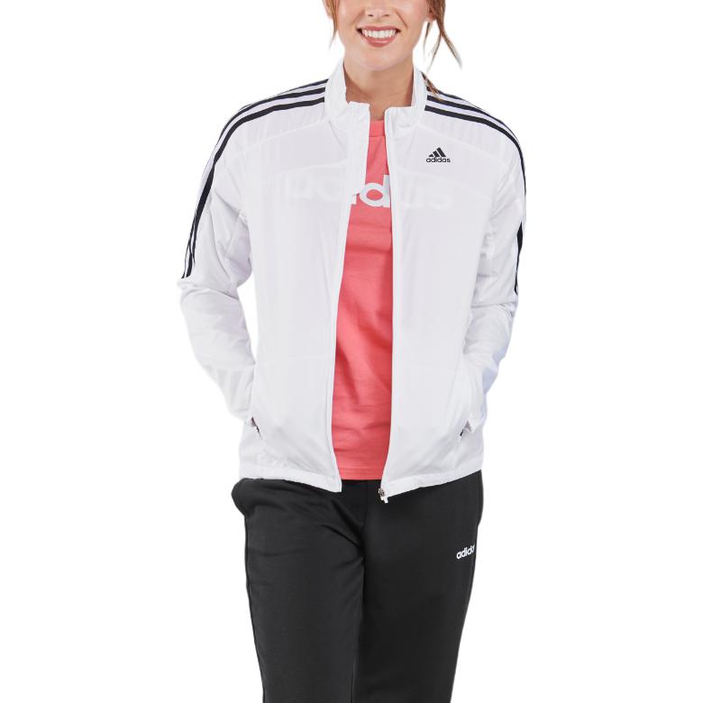 (WMNS) adidas Side Stripe Logo Casual Sports Jacket White GK6061
