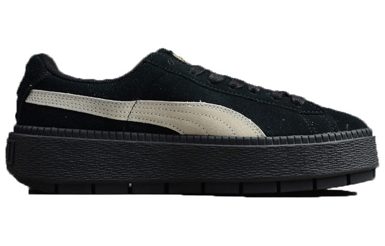 (WMNS) PUMA Suede Platform Trace 'Black' 367259-01