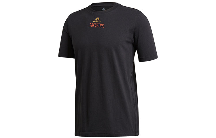 adidas Predator Dragon Applique Sports Short-sleeve Tee Men Black GE4655