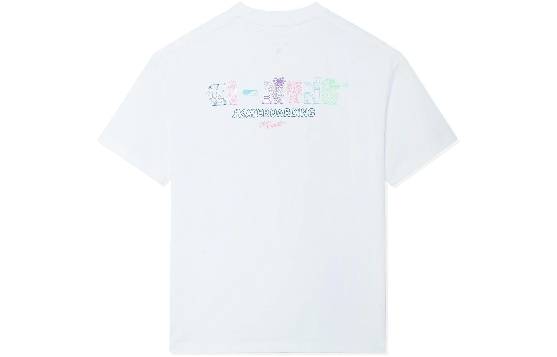 Li-Ning x Steven Harrington Cartoon Graphic T-shirt 'White' AHSSC49-3