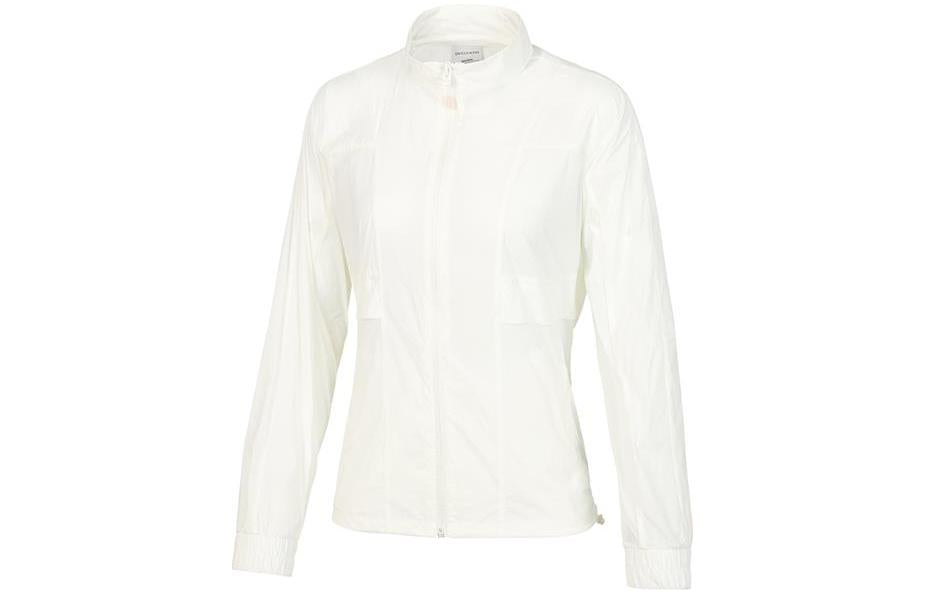 (WMNS) Skechers Solid Color Side Striped Jacket 'Pink White' P222W028