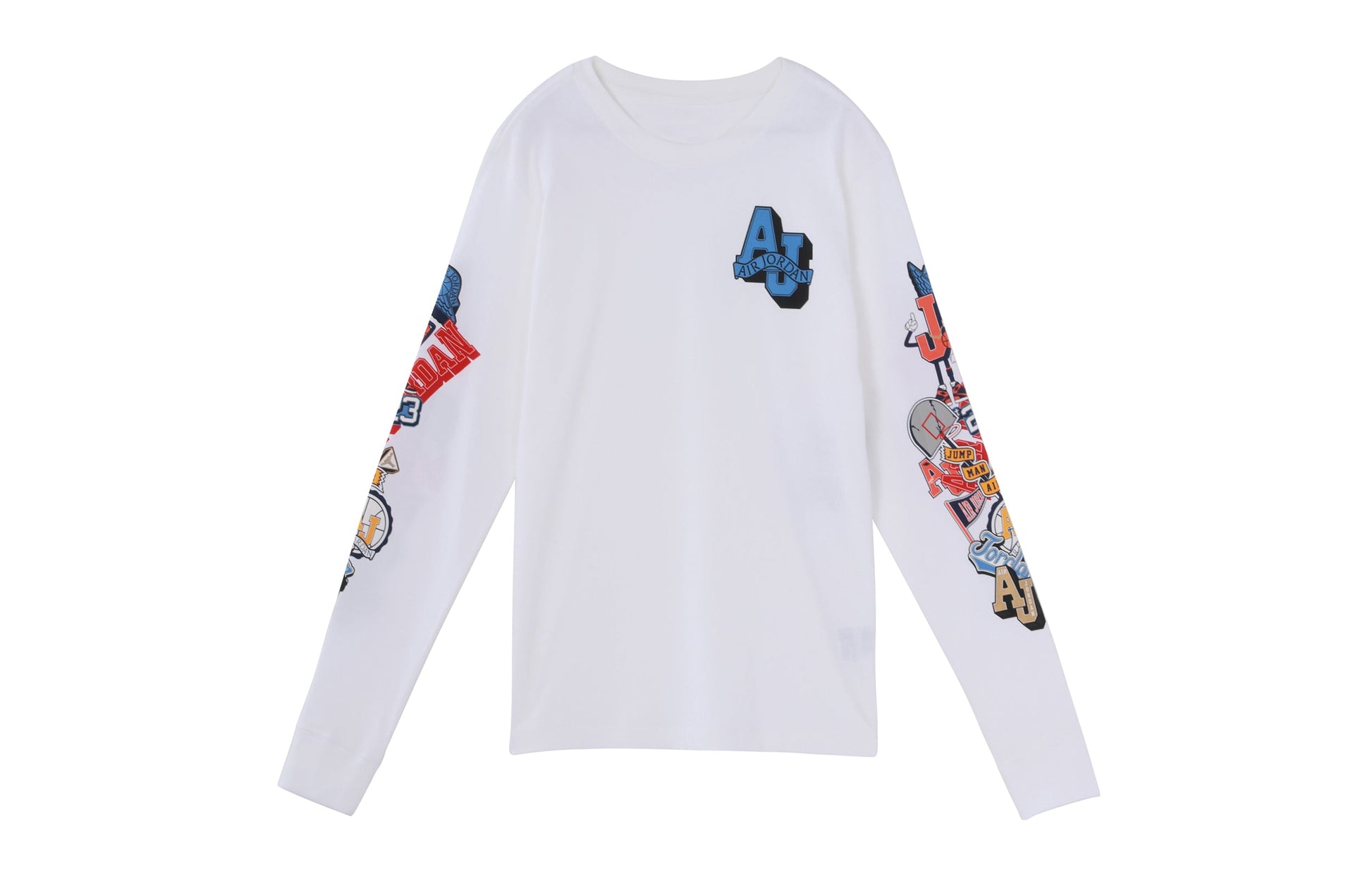 Air Jordan Printing Casual Sports Long Sleeves White CV3408-100