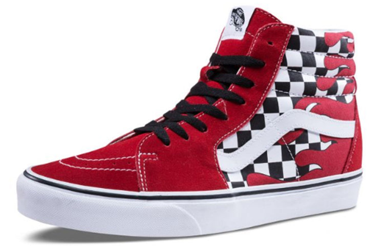 Vans SK8-HI Red Checker Flame 'Red Black White' VN0A38GERXH
