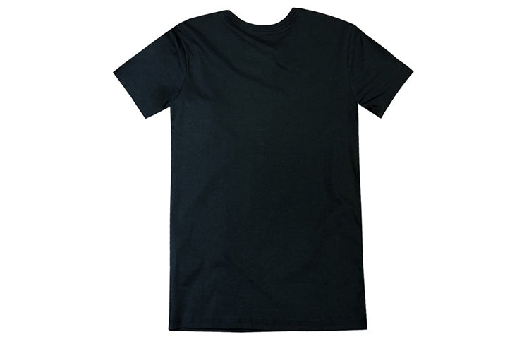 Nike Alphabet Logo Round Neck Short Sleeve Black AJ7478-010