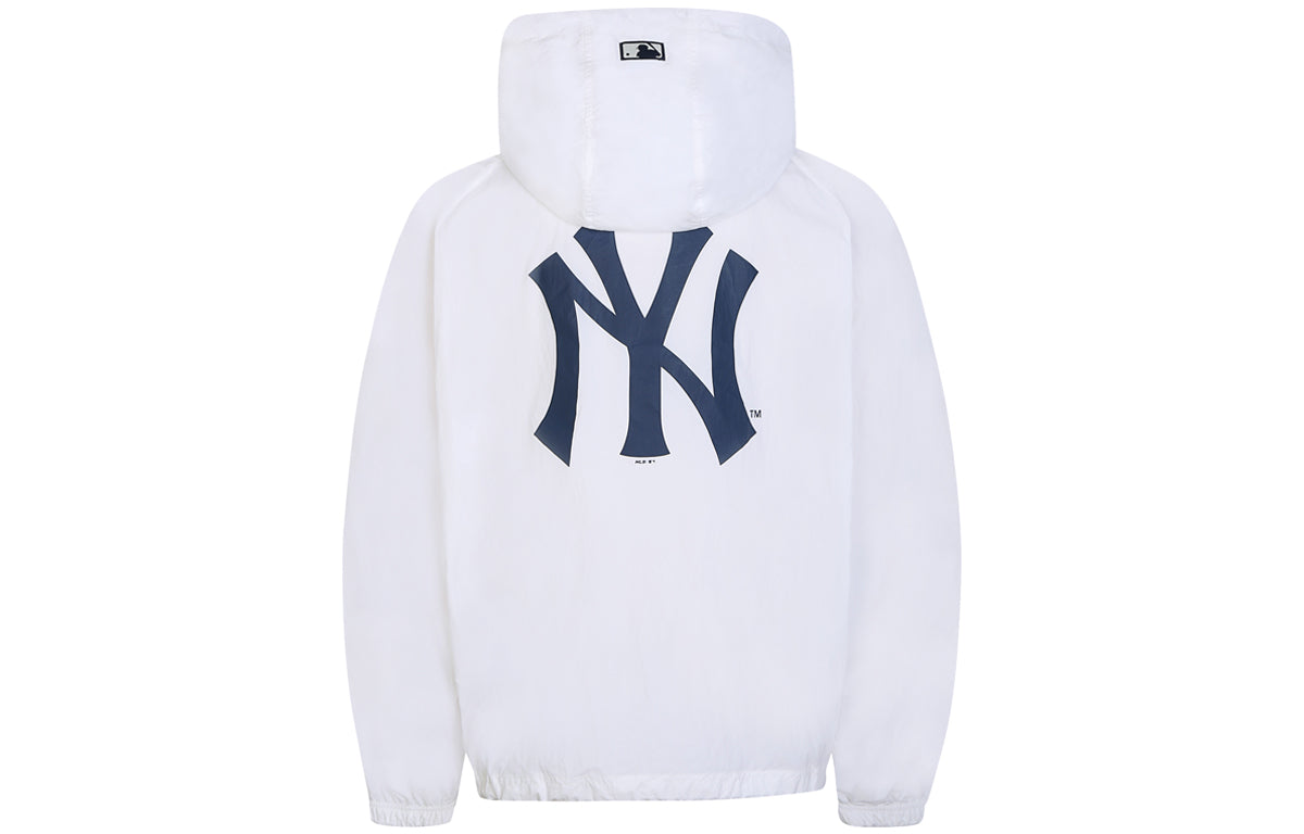 MLB Sports Woven Jacket New York Yankees Unisex White 31JPR1031-50W