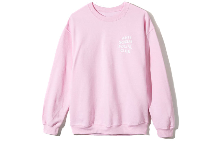 ANTI SOCIAL SOCIAL CLUB Printing Pullover Unisex Pink ASSW415