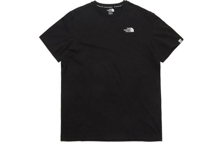 THE NORTH FACE Cartoon Panda Small Logo Short Sleeve Couple Style Black NT7UL12N