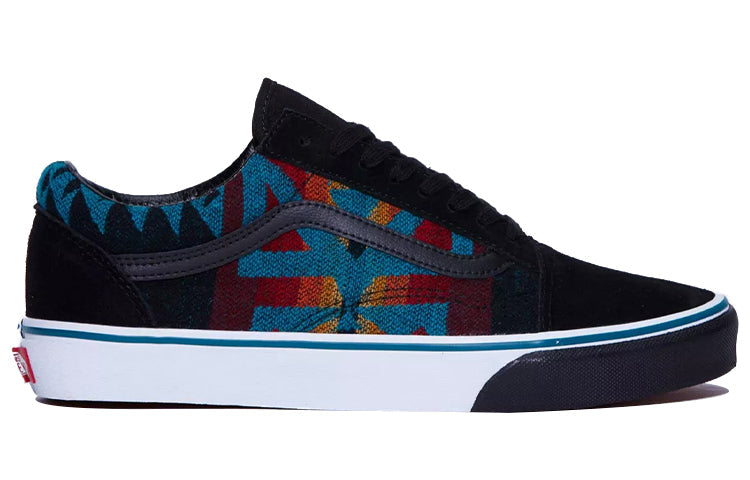 Vans All Nations Skate Jam x Old Skool DX 'Black Blue Red' VN0A48G3BLK