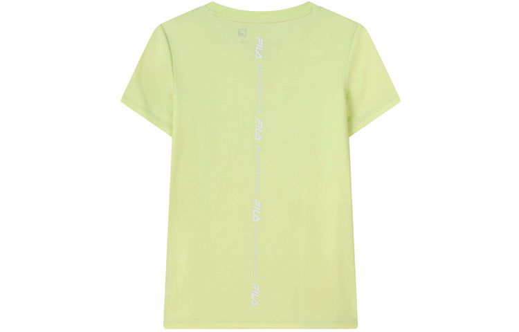 (WMNS) FILA Printing Round-Neck Yellow A11W122104F-YE