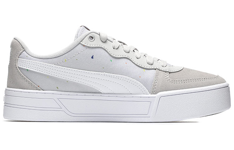 (WMNS) PUMA Skye Stripes Platform Sneakers Grey 368883-02