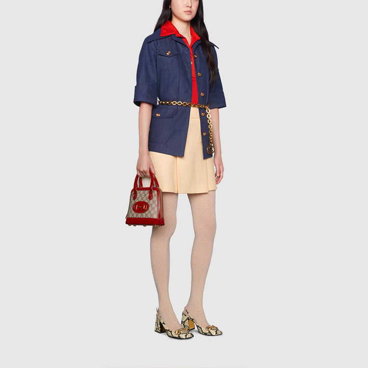 (WMNS) Gucci Horseback Buckle Diamond Wool Skirt For White 643330-ZAF5T-9205