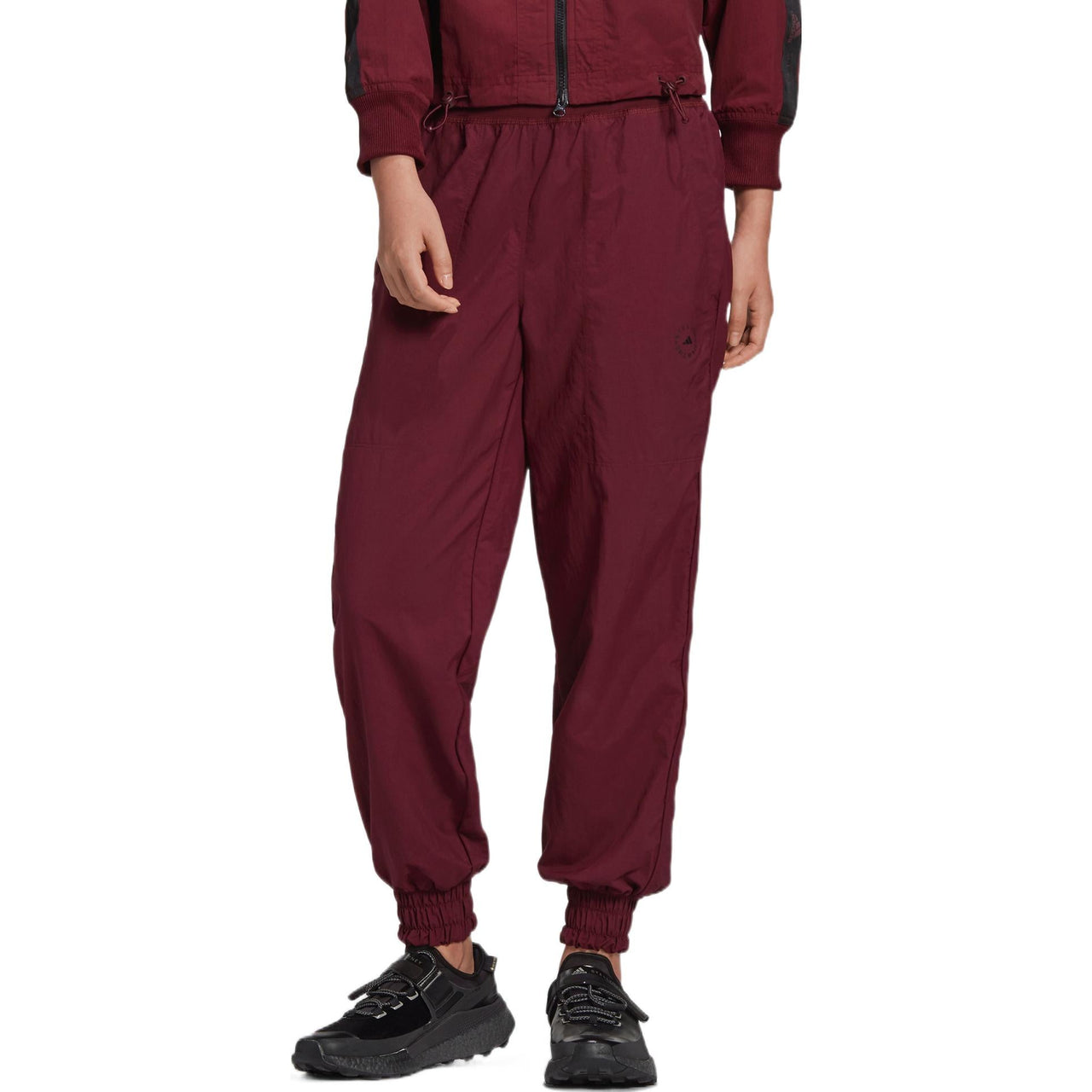 (WMNS) adidas by Stella McCartney College Fitness Pants Asia Sizing 'Burgundy' GL7613