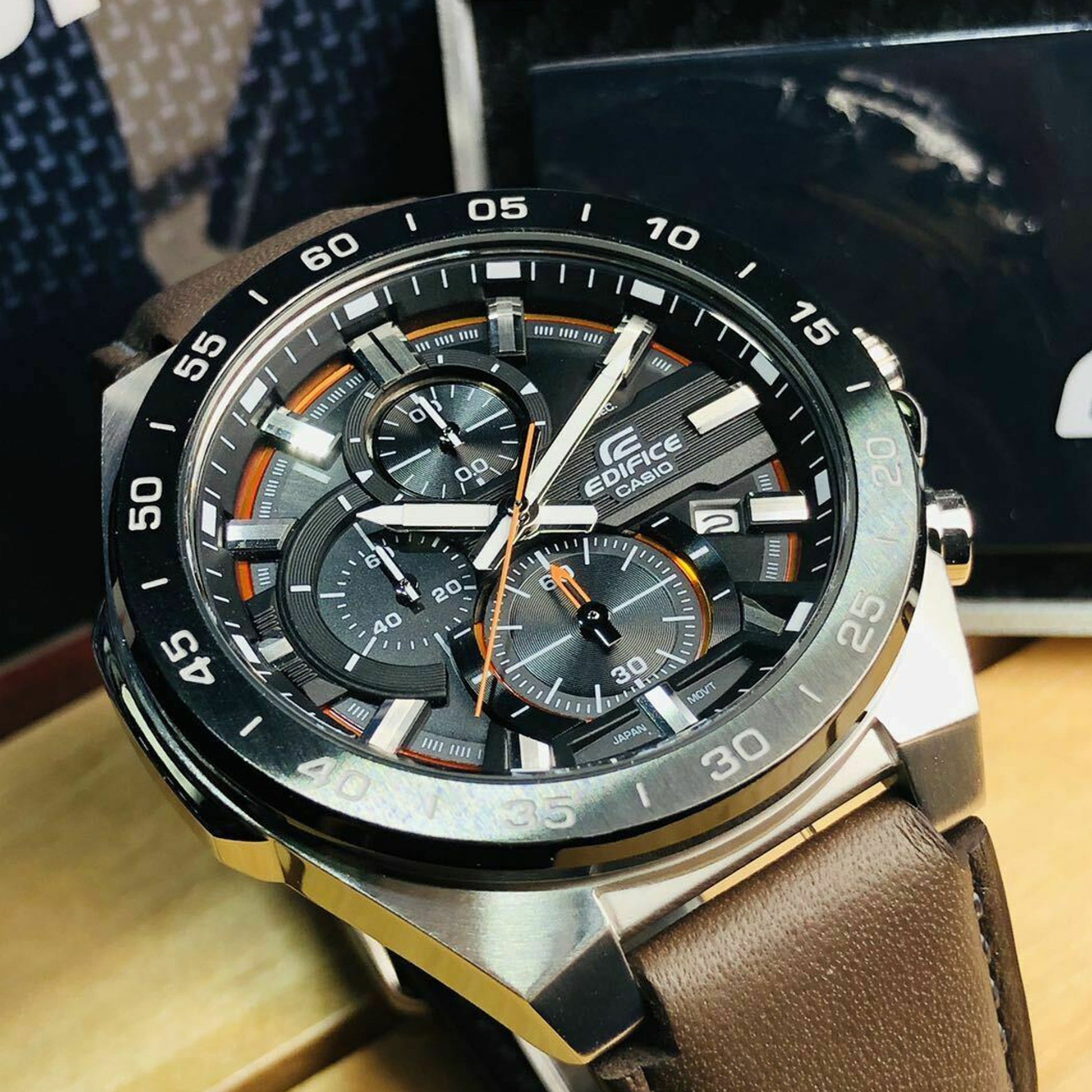 CASIO EDIFICE Series Vintagees Men's Mens Black Analog EFR-564BL-1AV