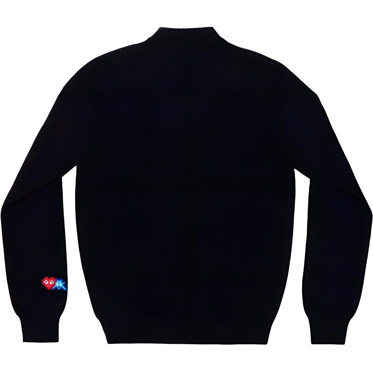 COMME des GARCONS PLAY FW25 x Invader Double Pixel Heart Cardigan 'Navy' AZ-N088-051-2