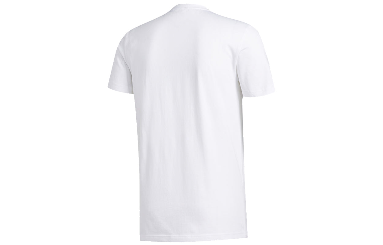 adidas Chengdu Tee Cartoon Printing Basketball Sports Short Sleeve White GE1062