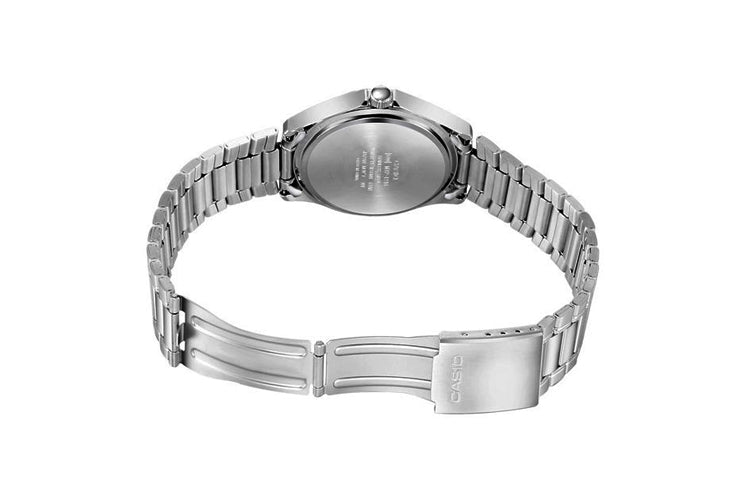 Men's CASIO STANDARD Series Retro Black Dial Silver Strap Watch Black DialSilver Strap Mens BlackSilver Analog MTP-1246D-1A