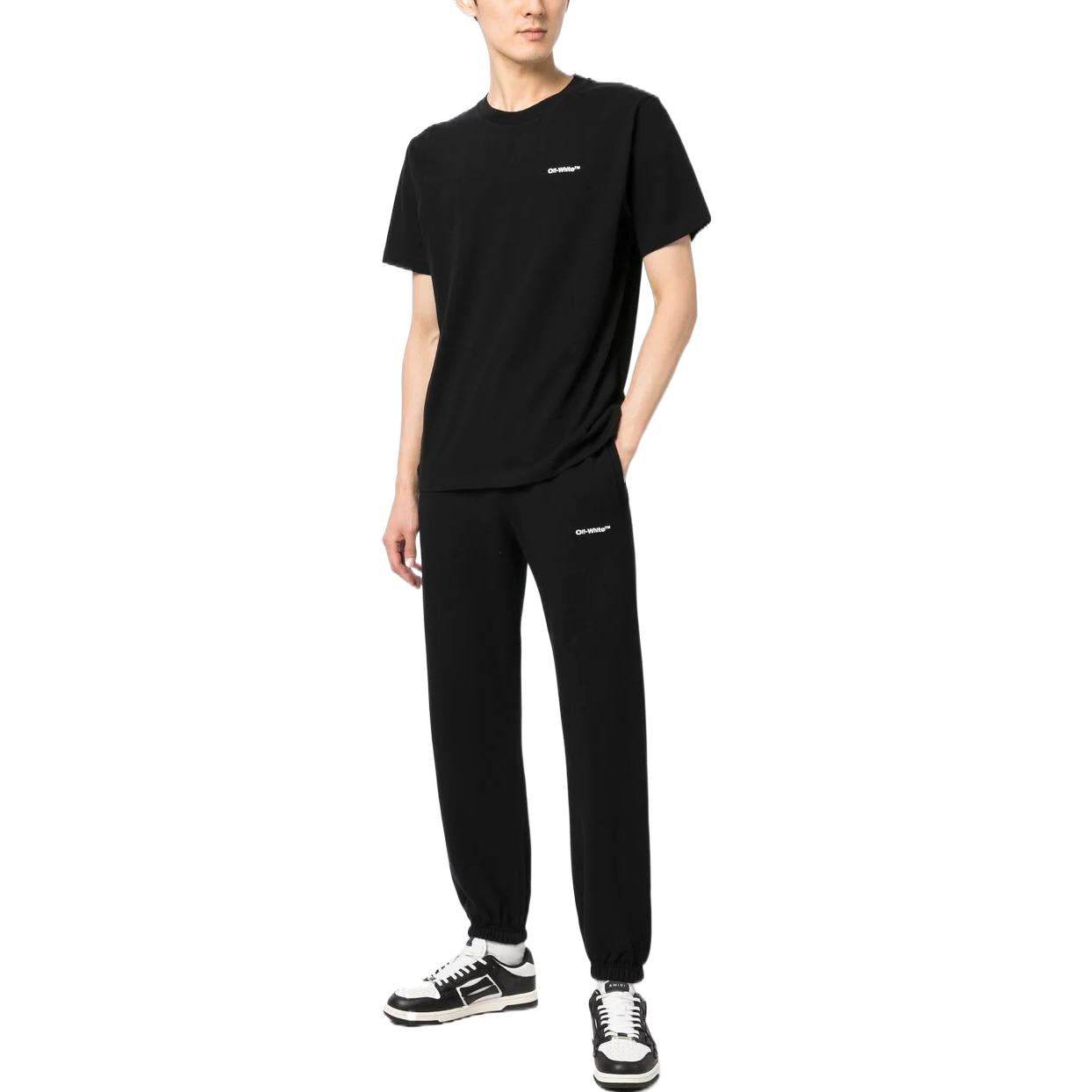 Off-White Wave-Print Cotton Track Pants OMCH030F22FLE0066100