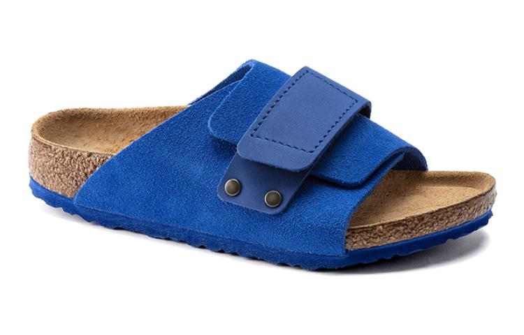 (PS)Birkenstock Kyoto Kids Suede Nubuck 'Ultra Blue' 1021669