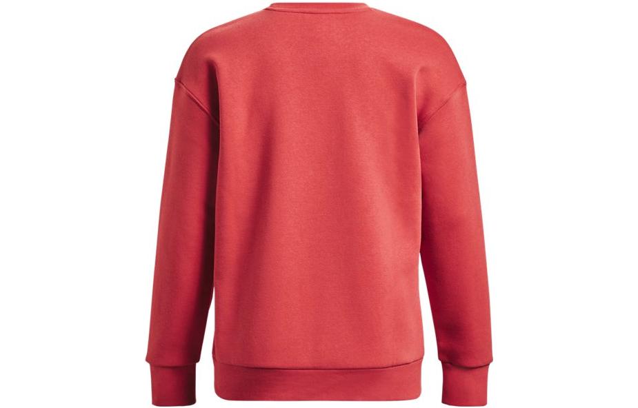 (WMNS) Under Armour Essential Fleece Crew Sweatshirt 'Red White' 1373032-638