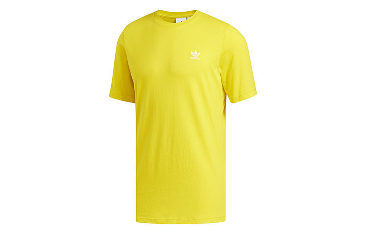 adidas originals Round Neck Pullover Short Sleeve Yellow FN2839