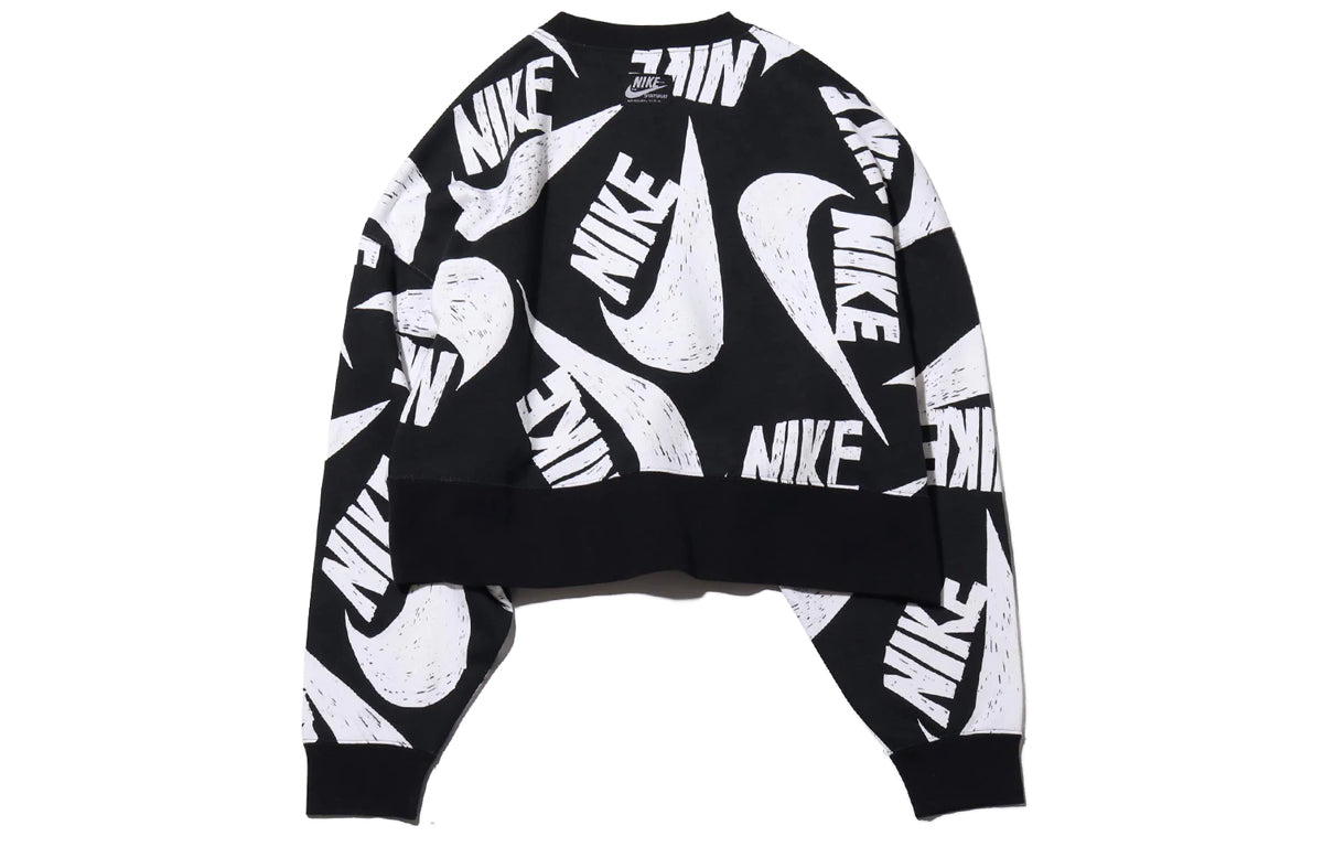 (WMNS) Nike Sportswear Icon Clash Crew Fleece 'Black' CJ2053-010