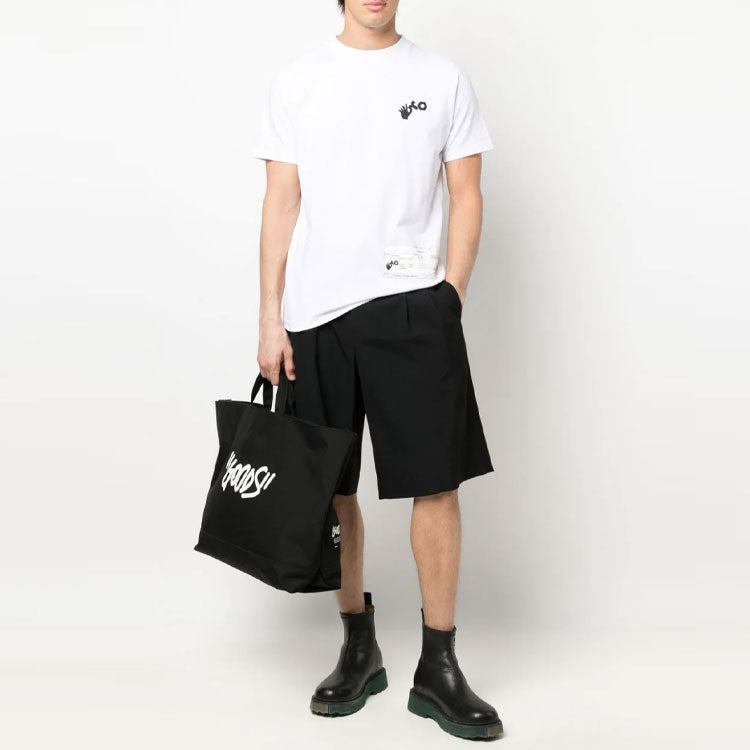 Men's Off-White x Teenage Engineering Crossover Logo Printing Short Sleeve White T-Shirt OMAA027T22JER0010110