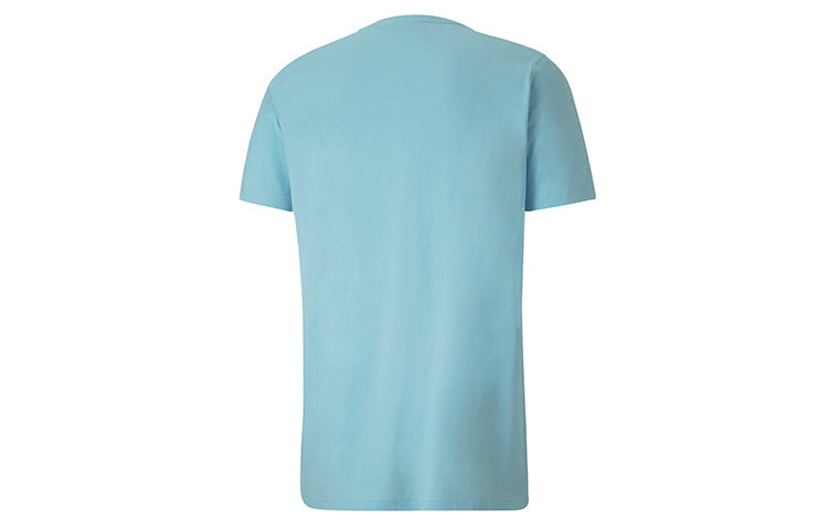 PUMA Embroidered logo Short Sleeve Sky Blue 597370-18