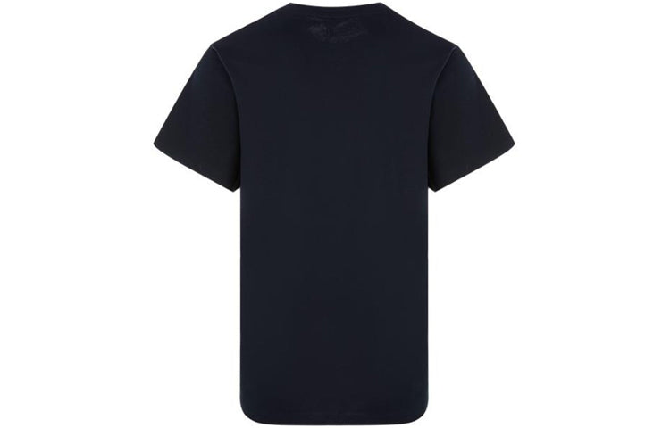 Men's LOEWE Cotton Drawstring Design Short Sleeve Navy Blue H6109031SI-5110