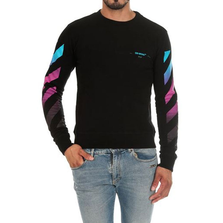 Off-White Gradient Arrows Sketch Mens Long Sleeve Sweater OMBA025F181920051088