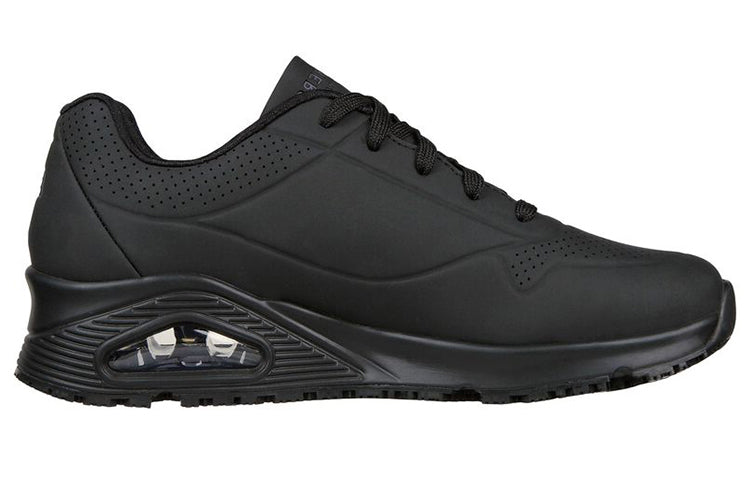 (WMNS) Skechers Uno Low Tops Athleisure Casual Sports Shoe Black 108021-BLK