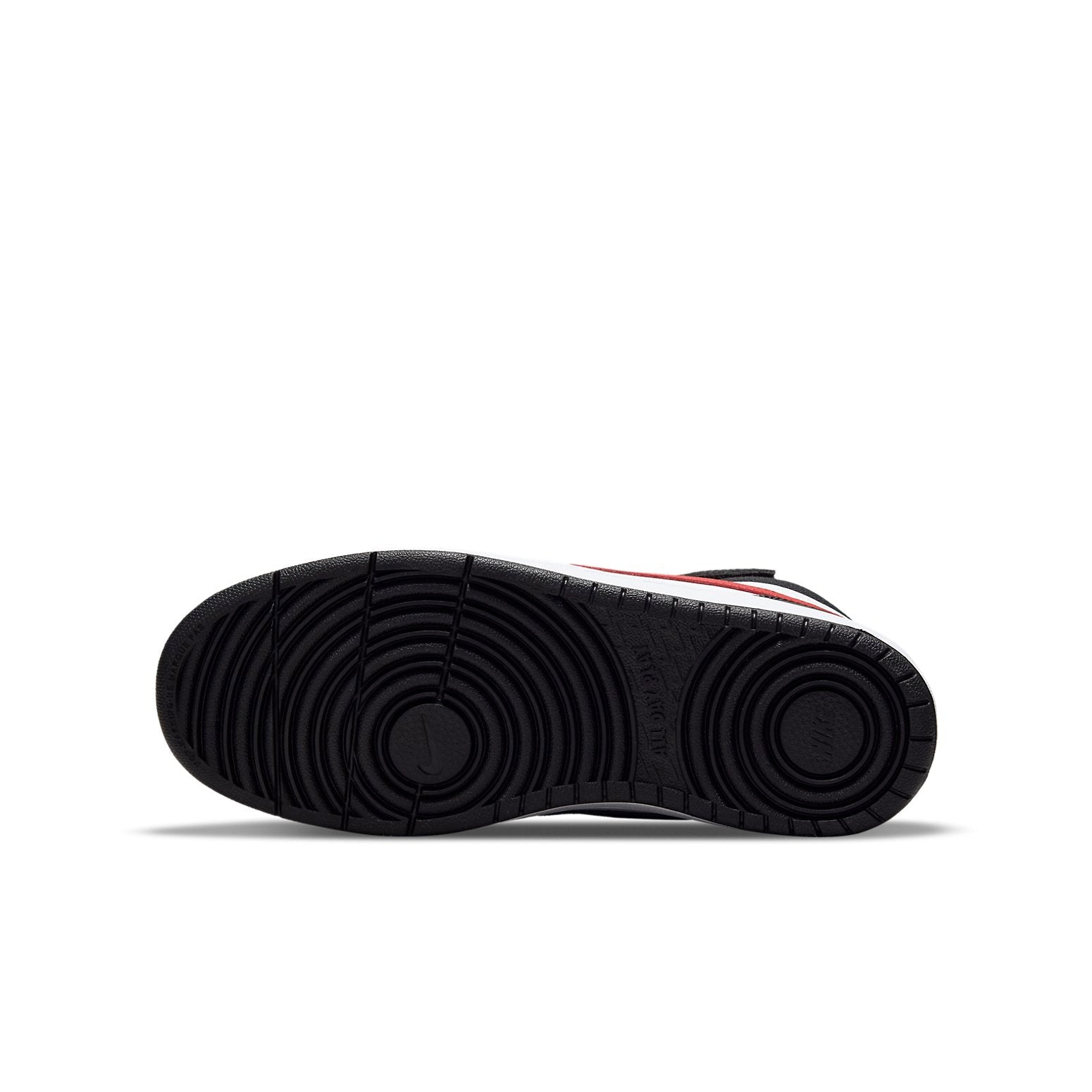 (GS) Nike Court Borough Mid 2 'White Black University Red' DO5889-161