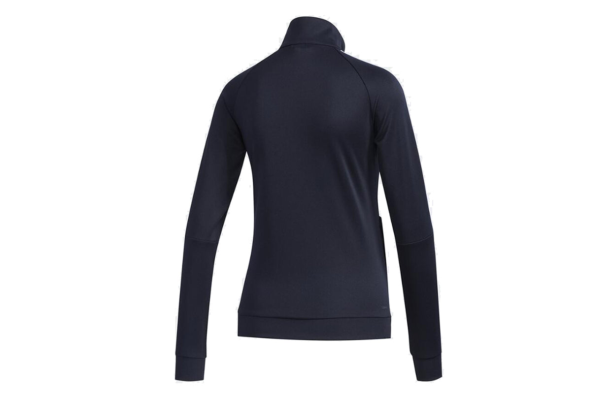 (WMNS) adidas Stand Collar Casual Sports Jacket Navy Blue FL0171