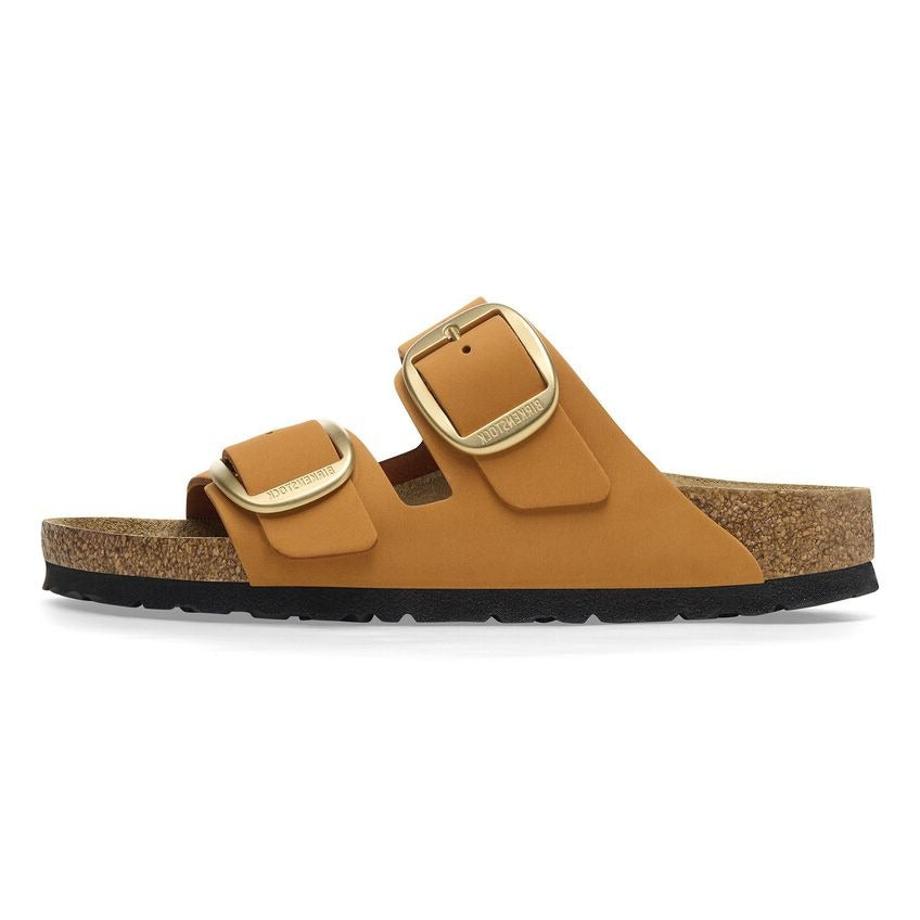 (WMNS) Birkenstock Arizona Big Buckle Nubuck Leather Narrow Fit Sandals 'Burnt Orange' 1026586