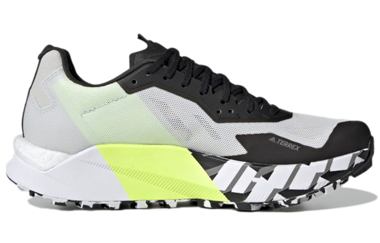 (WMNS) adidas Terrex Agravic Ultra Trail 'White Solar Yellow' FY7660