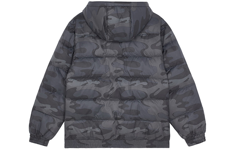New Balance Sport Printed Logo Puffer Jacket Asia Sizing 'Black Camo' AMJ13335-BM