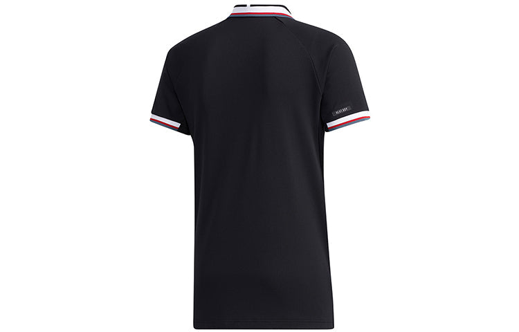 adidas Htrdy M Pl1 Sl Tennis Sports Polo Shirt Black FT6765