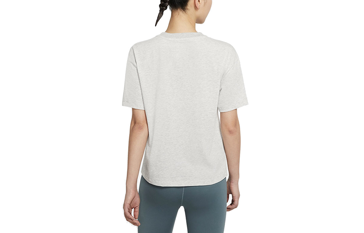 (WMNS) Nike AS W TRAINING DF SS Top GREY HEATHER DM8677-050