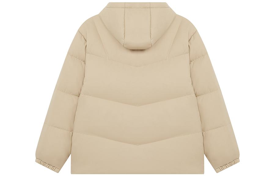 New Balance Logo Print Mid Down Jacket Asia Sizing 'Beige' AMJ23342-INC