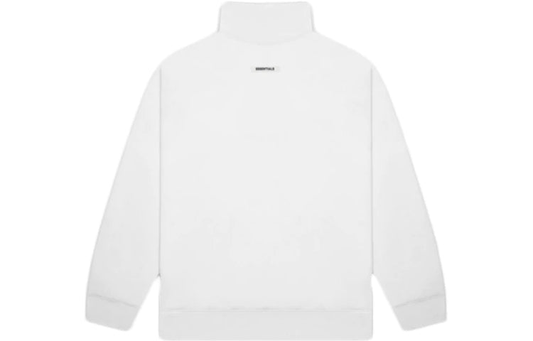 Fear of God Essentials SS20 Pull-over Mockneck Sweatshirt White FOG-SS20-273